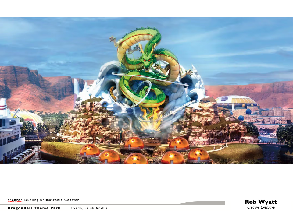 Dragon Ball Theme Park — Shenron animatronic coaster concept